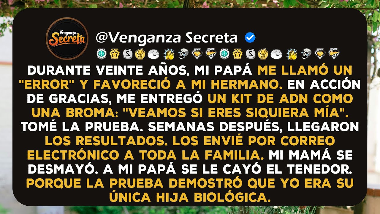 Mi papá me dio un kit de prueba de ADN, dijo 