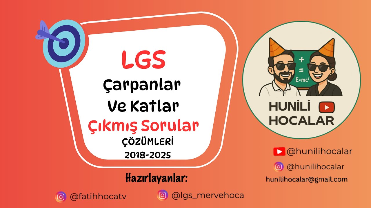 LGS Çarpanlar Ve Katlar Çıkmış Soru Çözümleri (2018-2025)