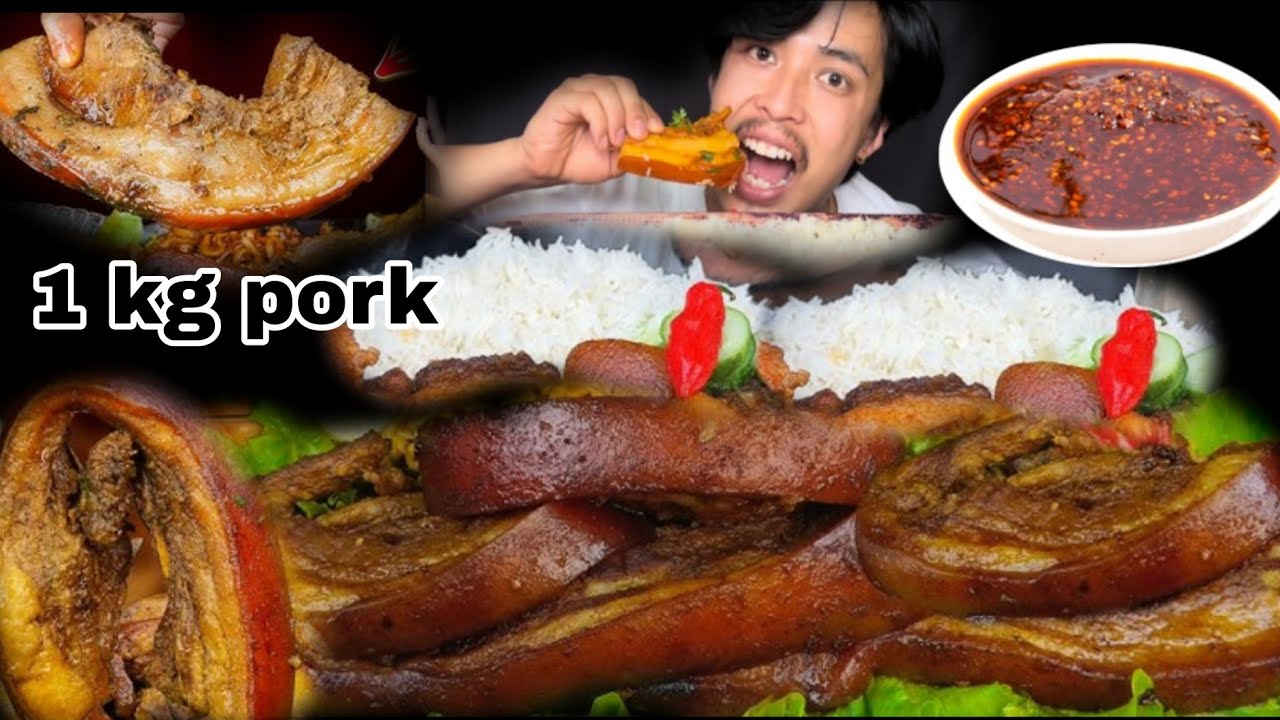 SPICY 1 KG PORK RECIPE & MUKBANG 🥵// DANGER VYO TA AJA 😜 XORI PANI YASTO