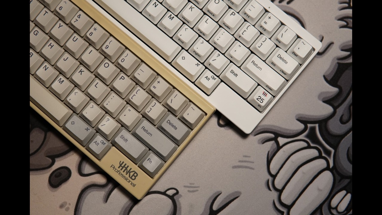 HHKB Pro 1 PD-KB300 typing test - Aged OEM Topre, unsilenced, unlubed