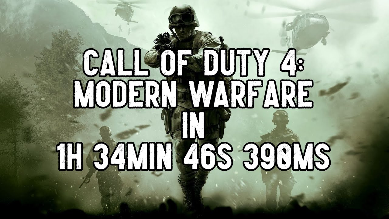 [FWR] Call of Duty 4: Modern Warfare Any% Speedrun 1:34:46.390