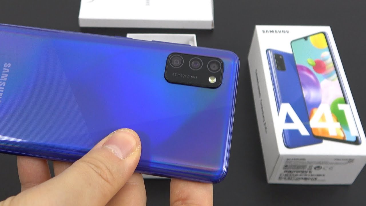 Samsung Galaxy A41 Unboxing (Midrange triple camera phone with MediaTek CPU)