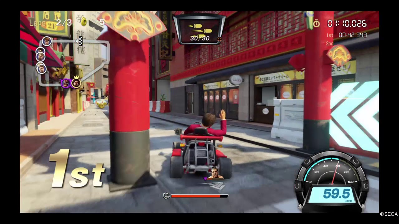 Ryu Ga Gotoku 7: The Whereabouts of Light and Darkness Kart Minigame (No Commentary)