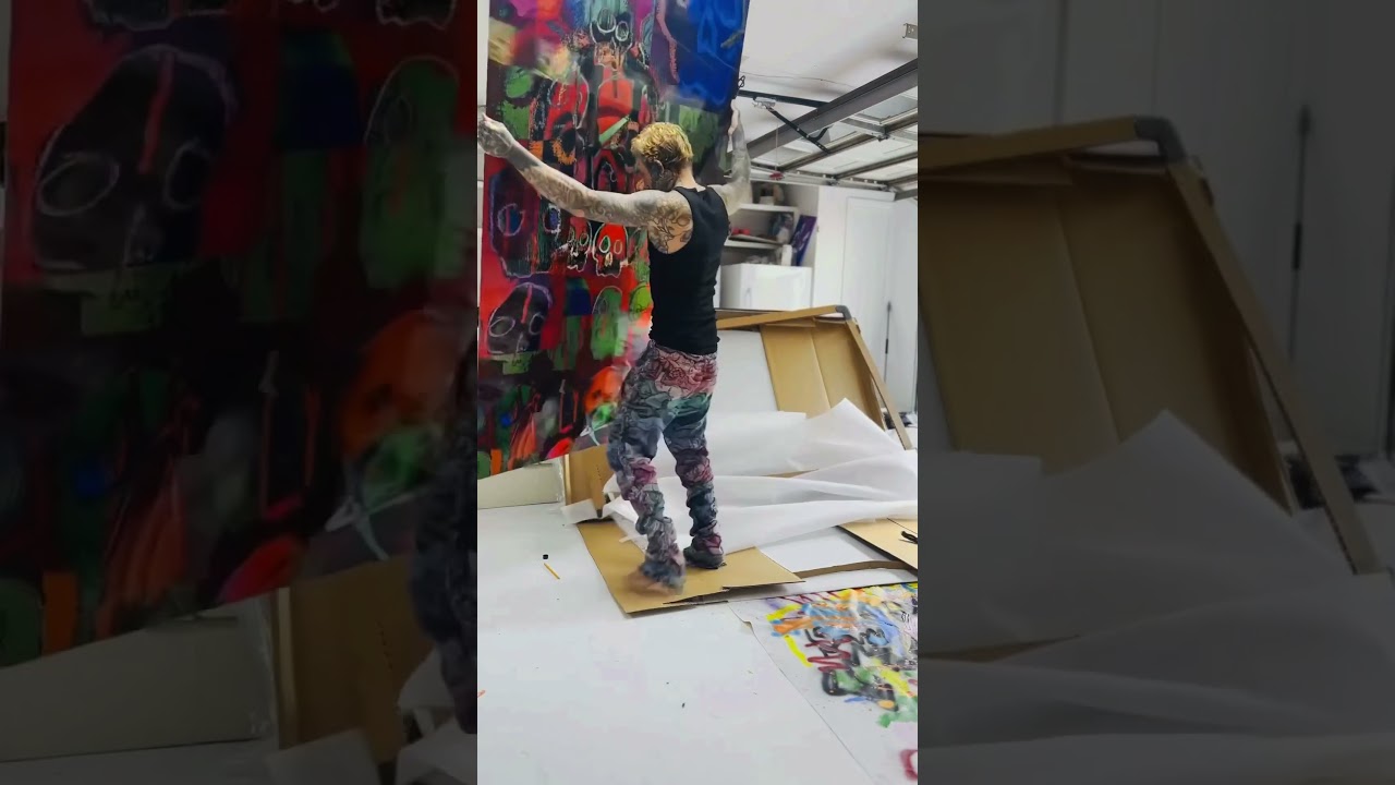 Unboxing the coolest painting ever #caskey #painting #unboxing