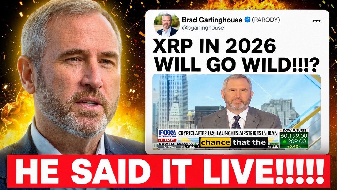 Брэд Гарлингхаус только что сделал самое БЫЧЬЕ заявление по XRP в 2026 году!!! (В ЭФИРЕ FOX)
