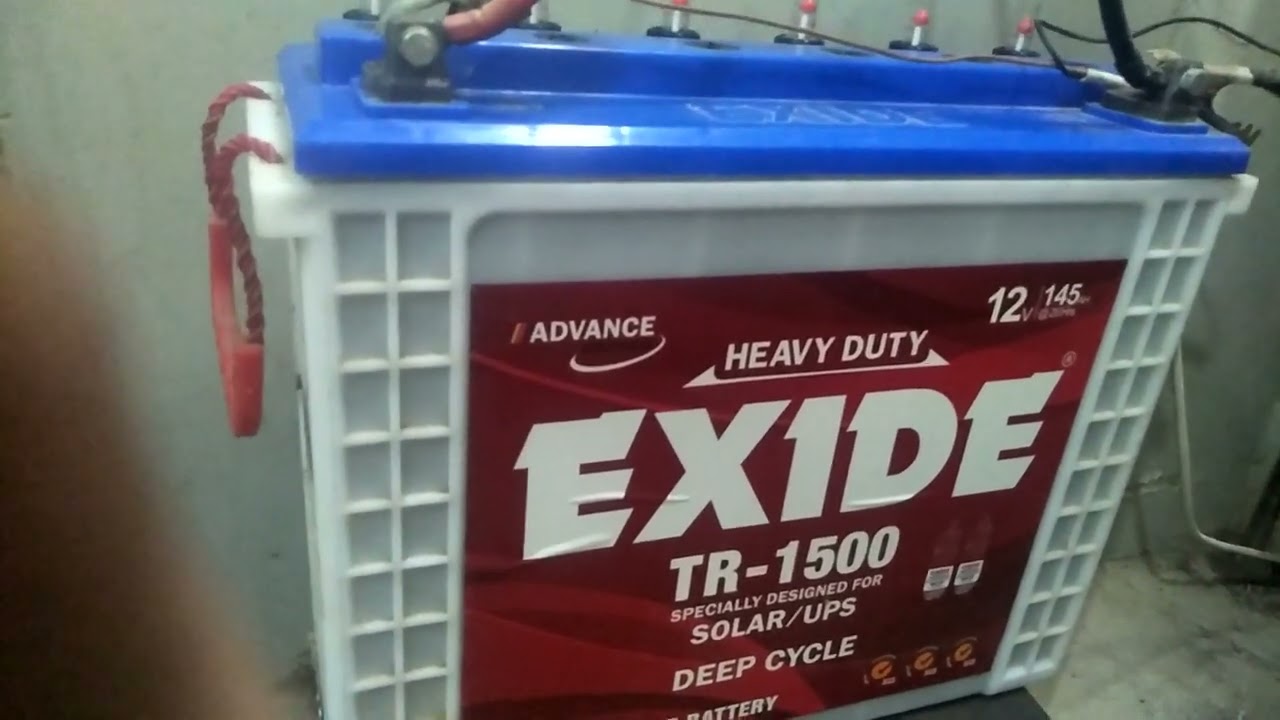 Exide TR-1500 Tall Tubular Battery Backup Time After 1 Year 4 Months