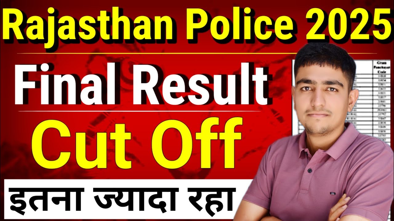 Rajasthan Police Result Out 😱 Cut Off इतना ज्यादा 🚨 Rajasthan Police Result 2025