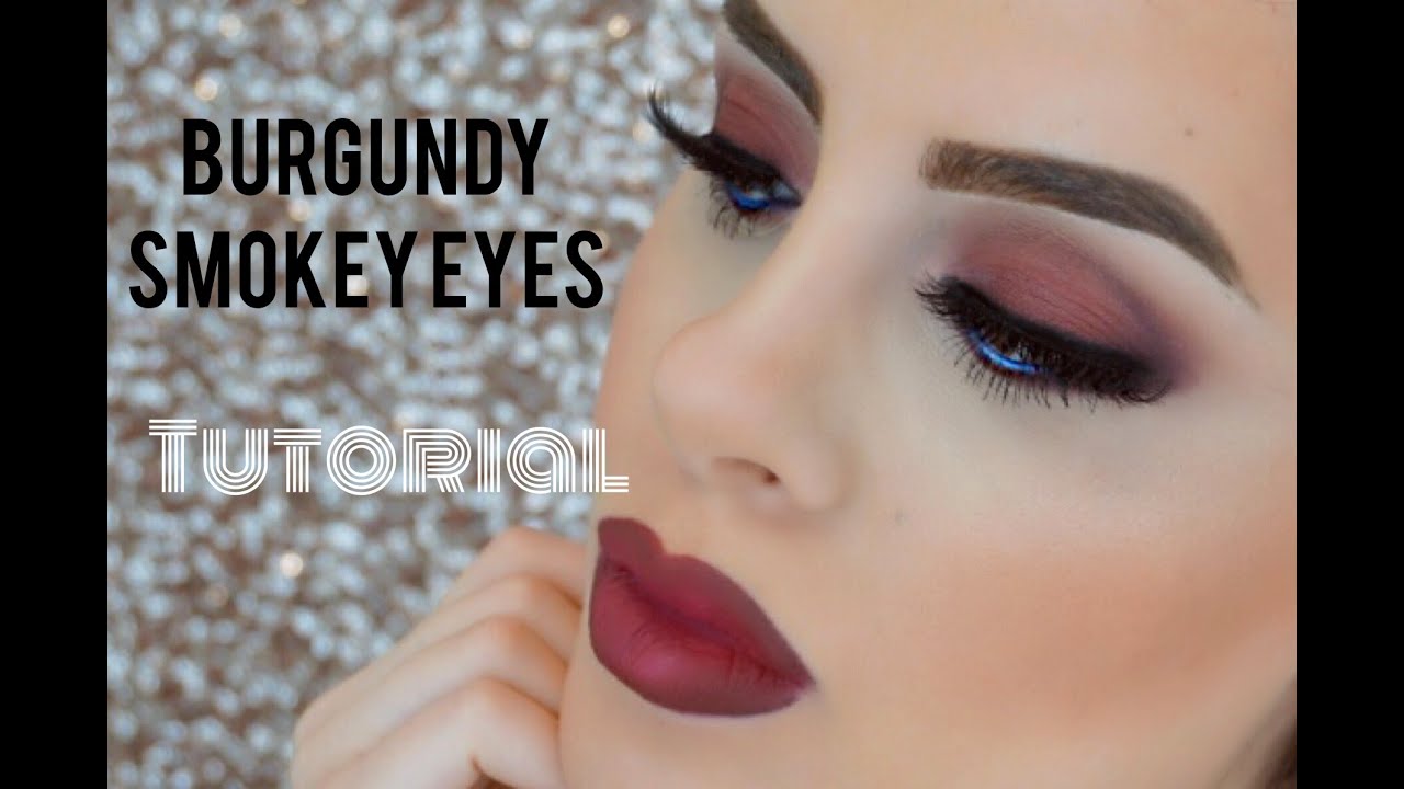 Burgundy Smokey Eyes