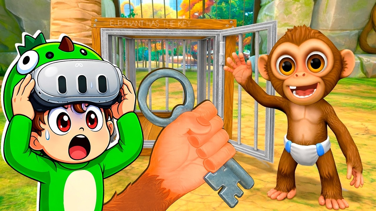 Encontré LA SALIDA del ZOO y LIBERÉ al BEBE MONO en I AM MONKEY 🐒 | Dylan Juega