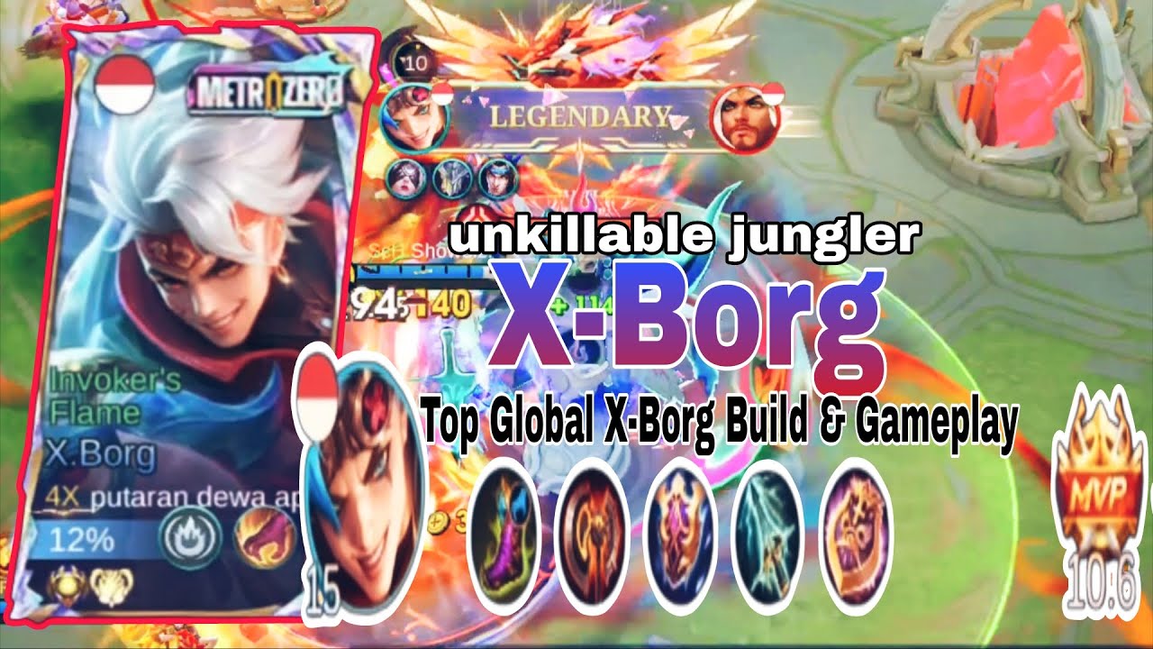 Top Global X-Borg Jungle Build & Gameplay | Unkillable Meta | Top Global X-Borg by Putaran Dewa Ap