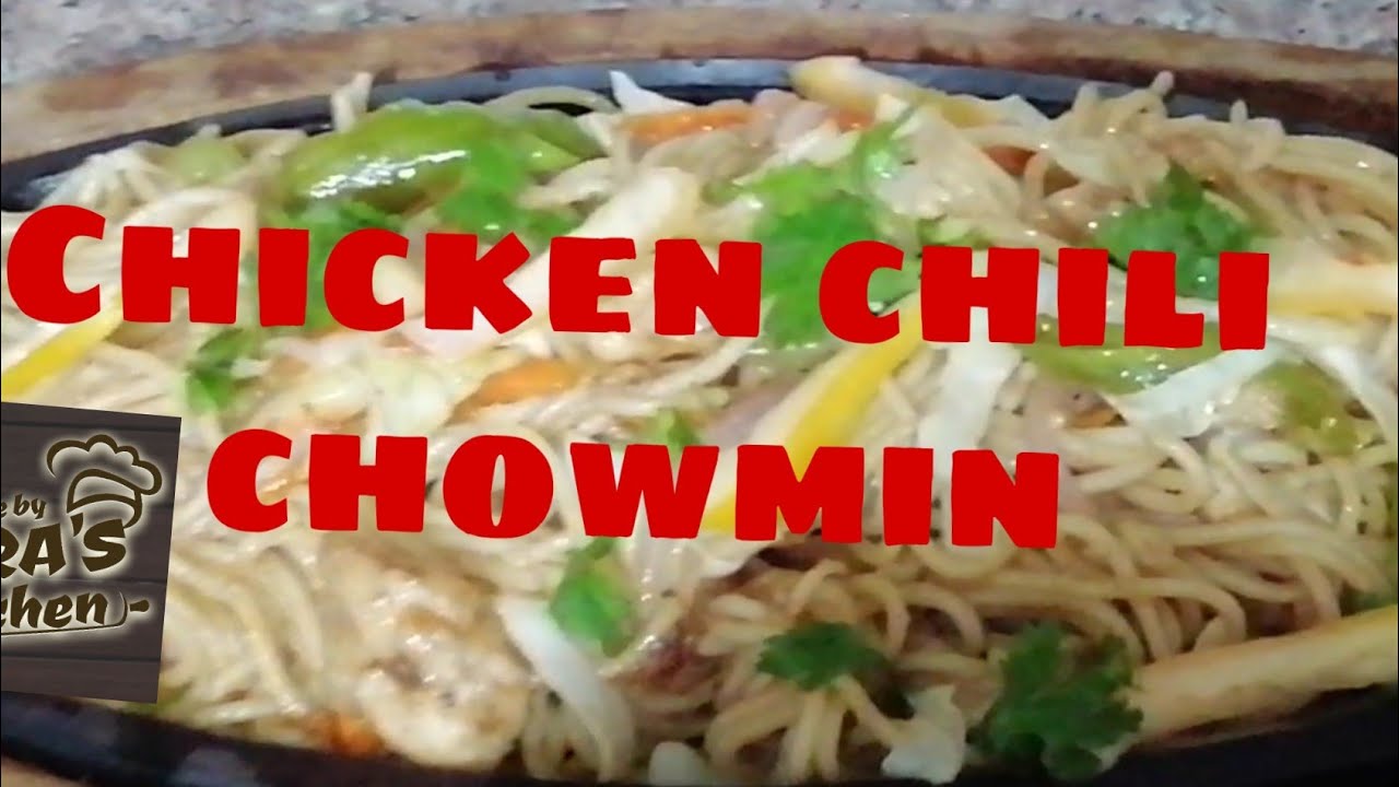 142.Chicken Chili Chowmin Taste by Sara's kitchen