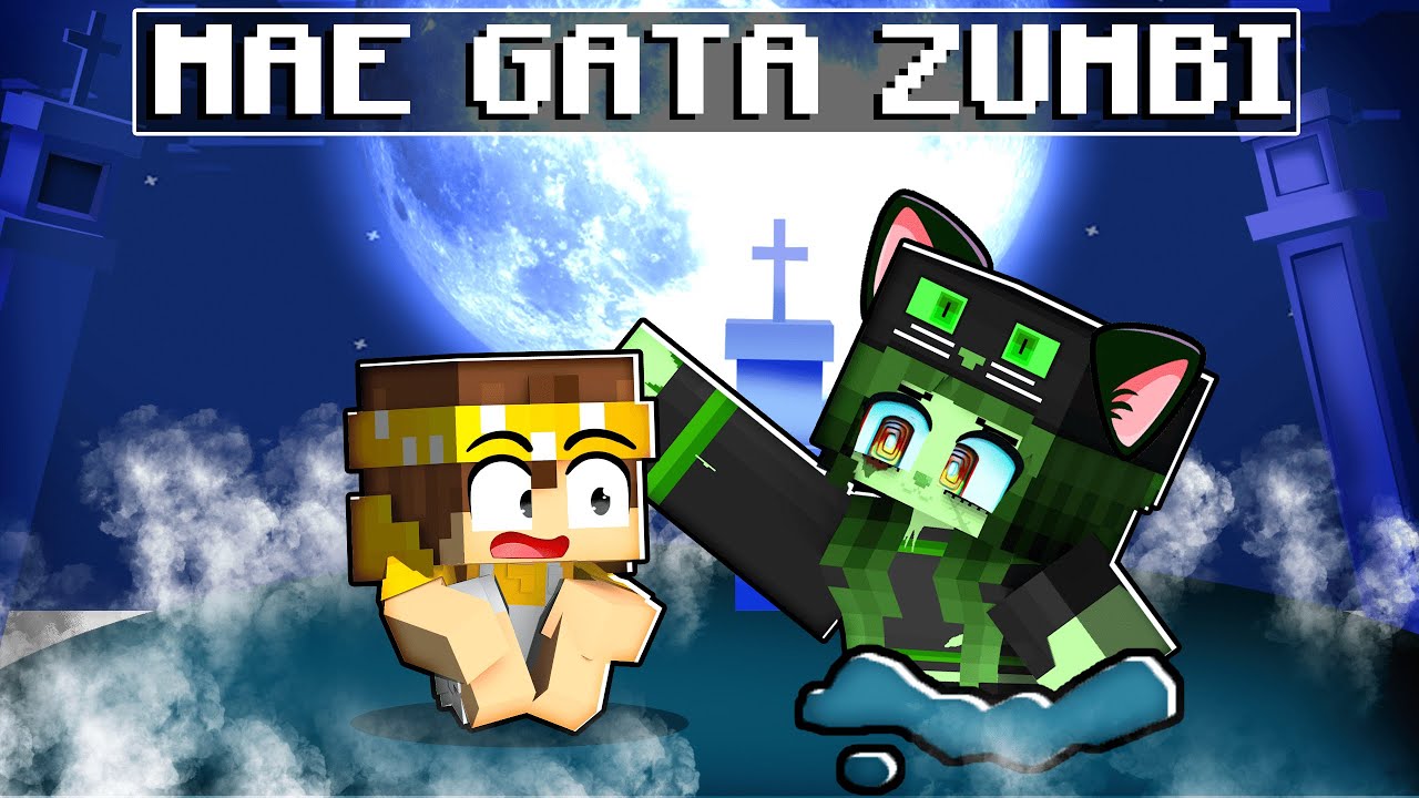 ALEX MONTE tem uma MÃE GATA ZUMBI no Minecraft