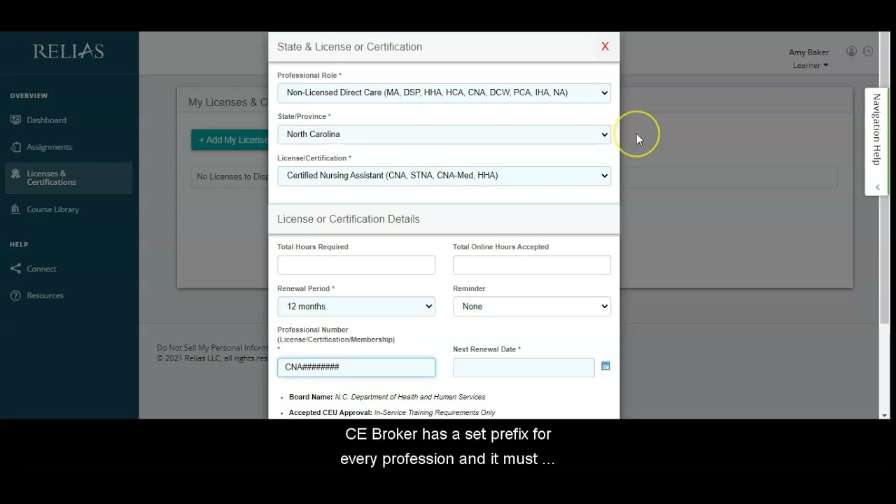 Reporting Completions to CE Broker