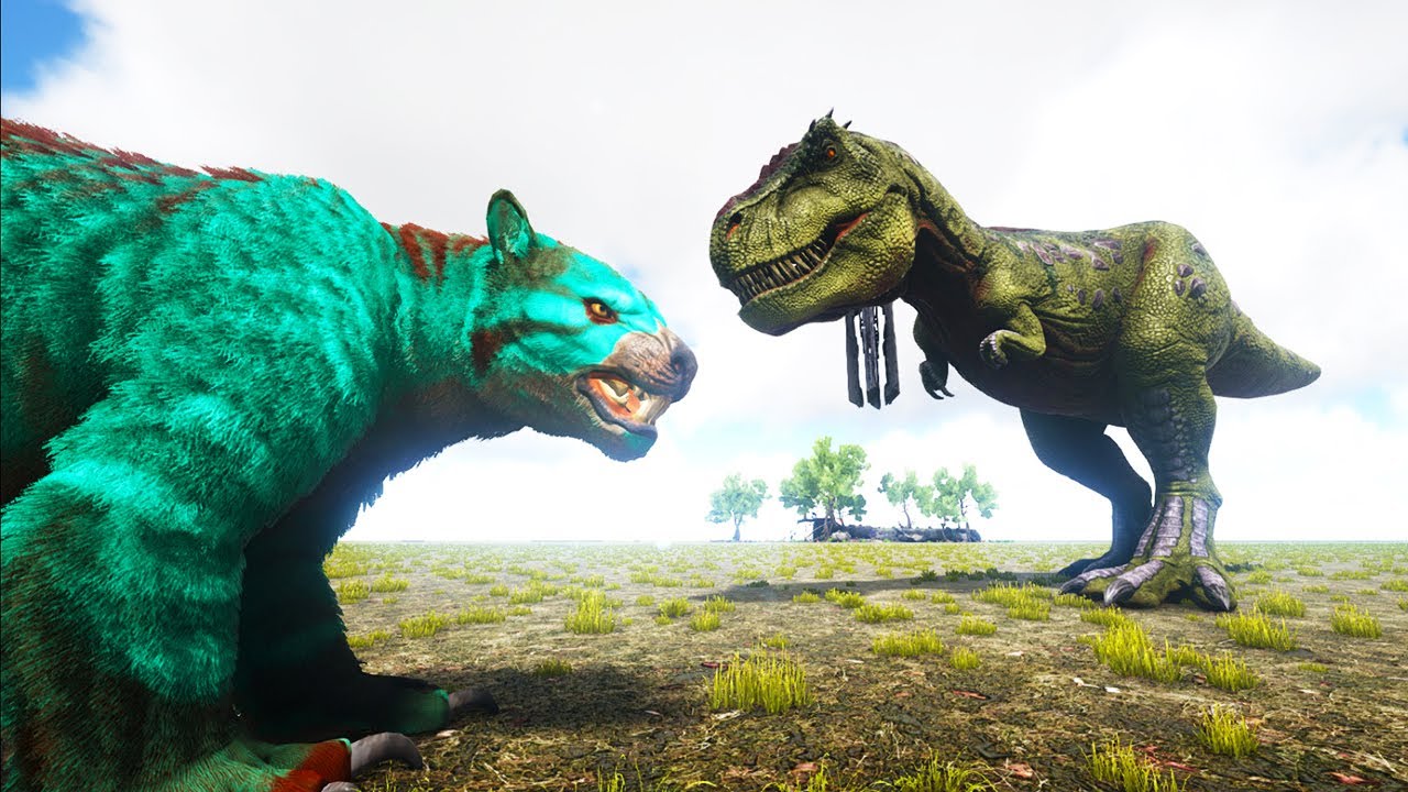 Thylacoleo vs Ark Dinozorlar - ARK Survival Evolved