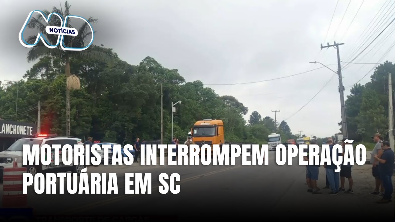 Motoristas entram em greve e interrompem operação no Porto de Itapoá