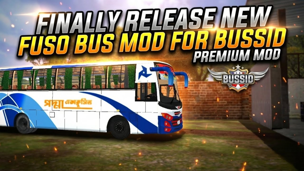 FINALLY RELEASE ♥️ FUSO BUS MOD FOR BUSSID ! FREE DOWNLOAD ✅