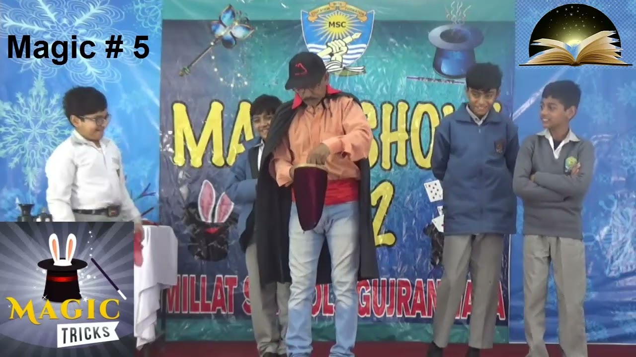 Magic Show 2022 | Part 2 A | Magician Shaukat Ali | Boys Campus | Millat School Gujranwala