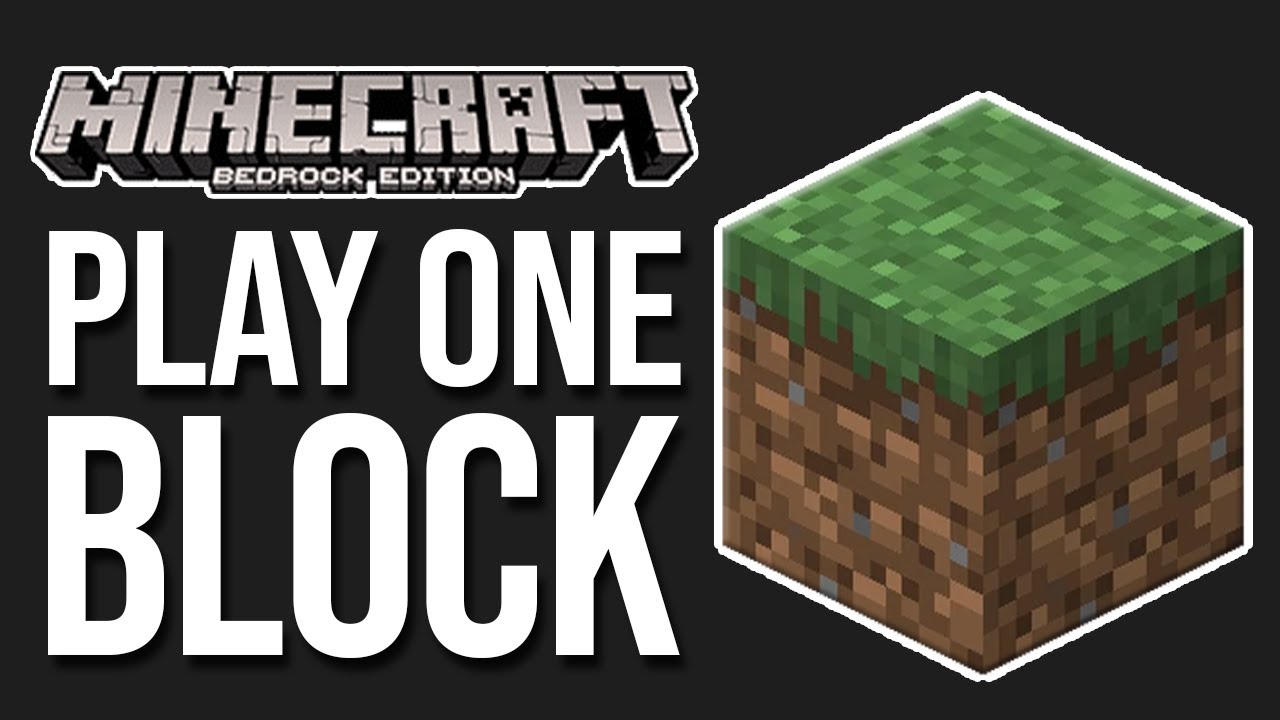 How To Play Minecraft One Block On Mobile (Minecraft Bedrock 1.21)