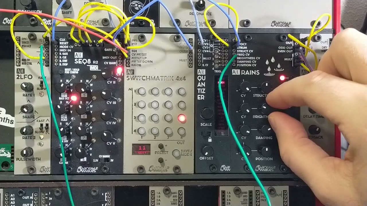Reset that Sequencer and play RINGS dude - Jam with #AEModular #synthesizer #modular #synth #dawless