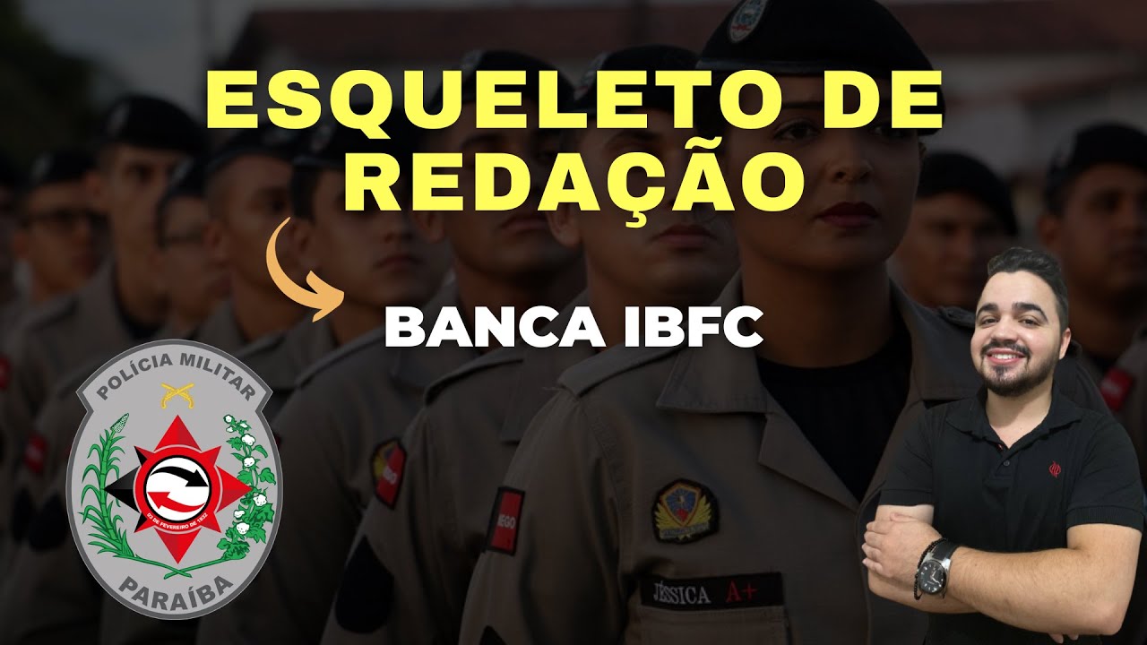 🚨 O melhor esqueleto de redação PMPB - IBFC | Redação Pontual