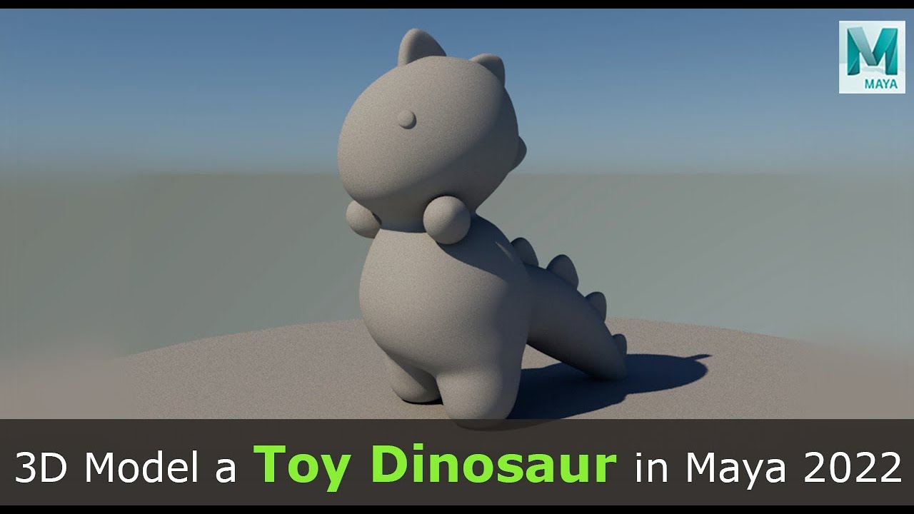 3D Model a Plushy Toy Dinosaur