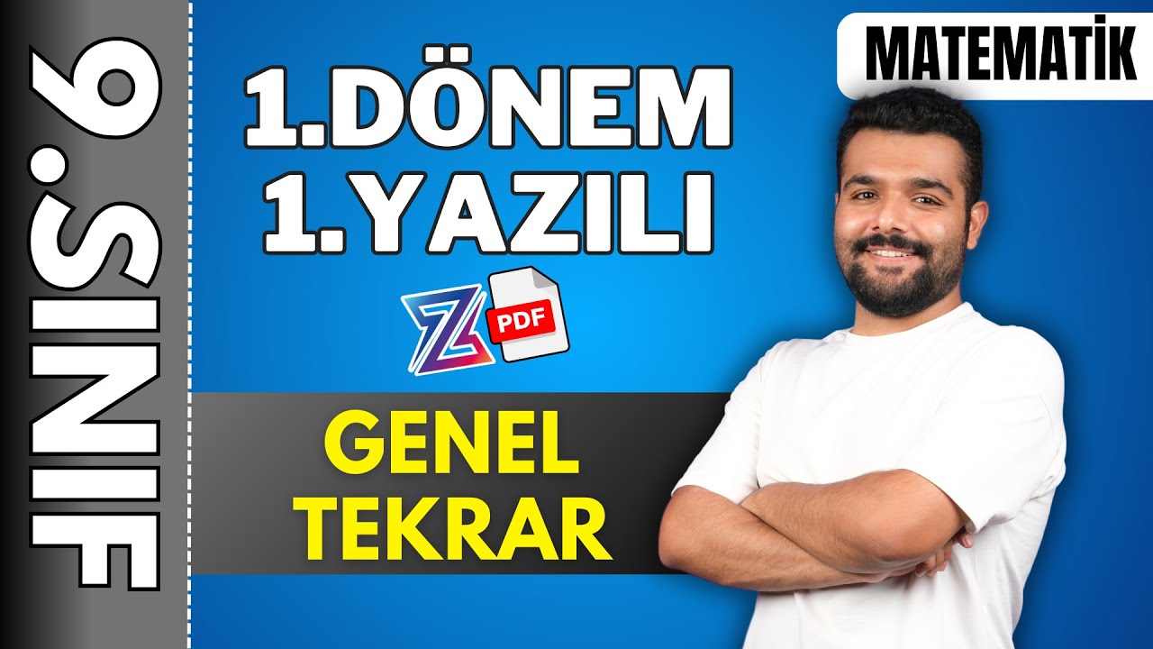 9.sınıf matematik 1.dönem 1.yazılıya hazırlık 📌GENEL TEKRAR ÖZET KONU ANLATIMI | 2024- 2025 📂PDF