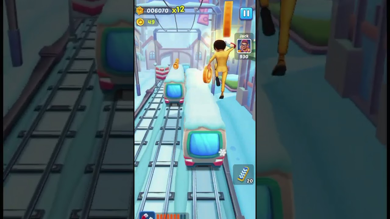 Bruce Lee Running Ice World And Collect the Coins #drsaplay #shorts