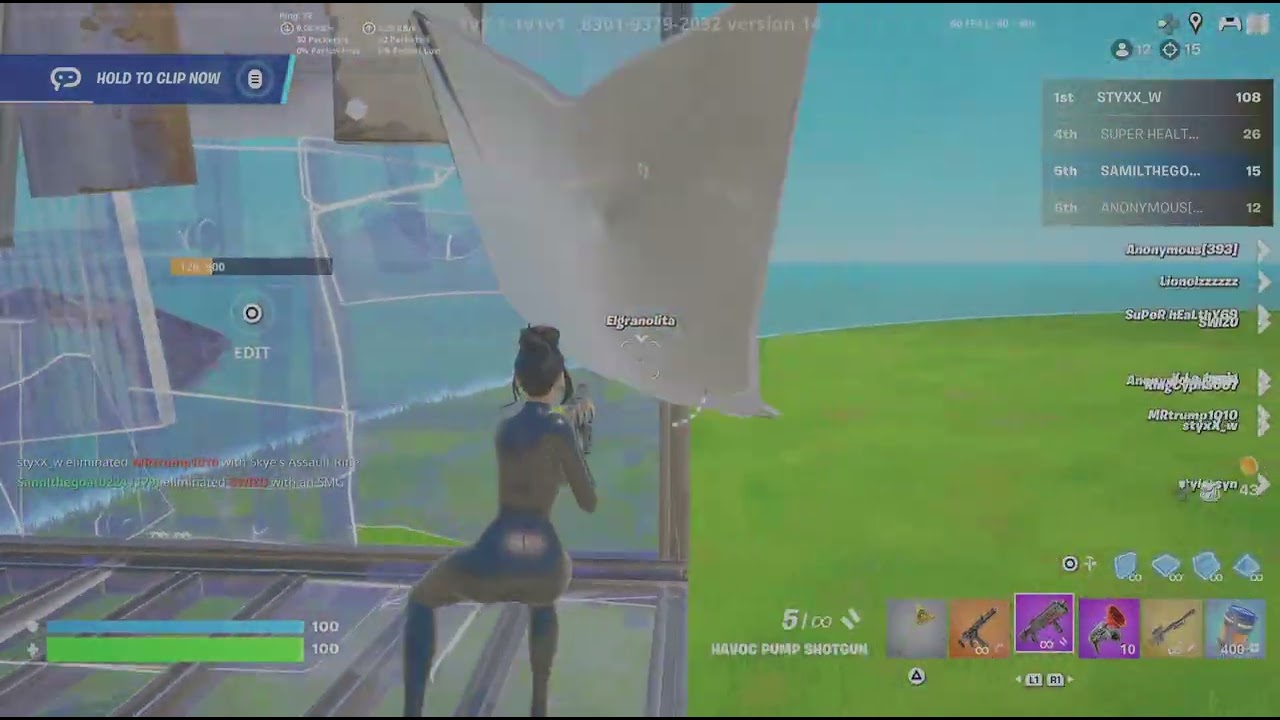 Playing 1v1v1 random loadout