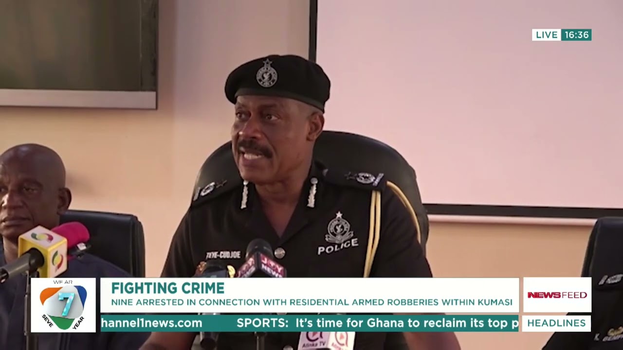Crime Crackdown: Nine Arrested Over Armed Robbery Attacks in Kumasi Homes