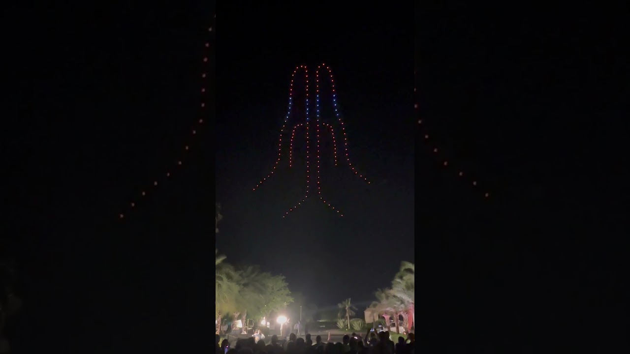 Ambani Wedding Biggest 500 drone show in the sky wedding drone show best & the biggest in the world