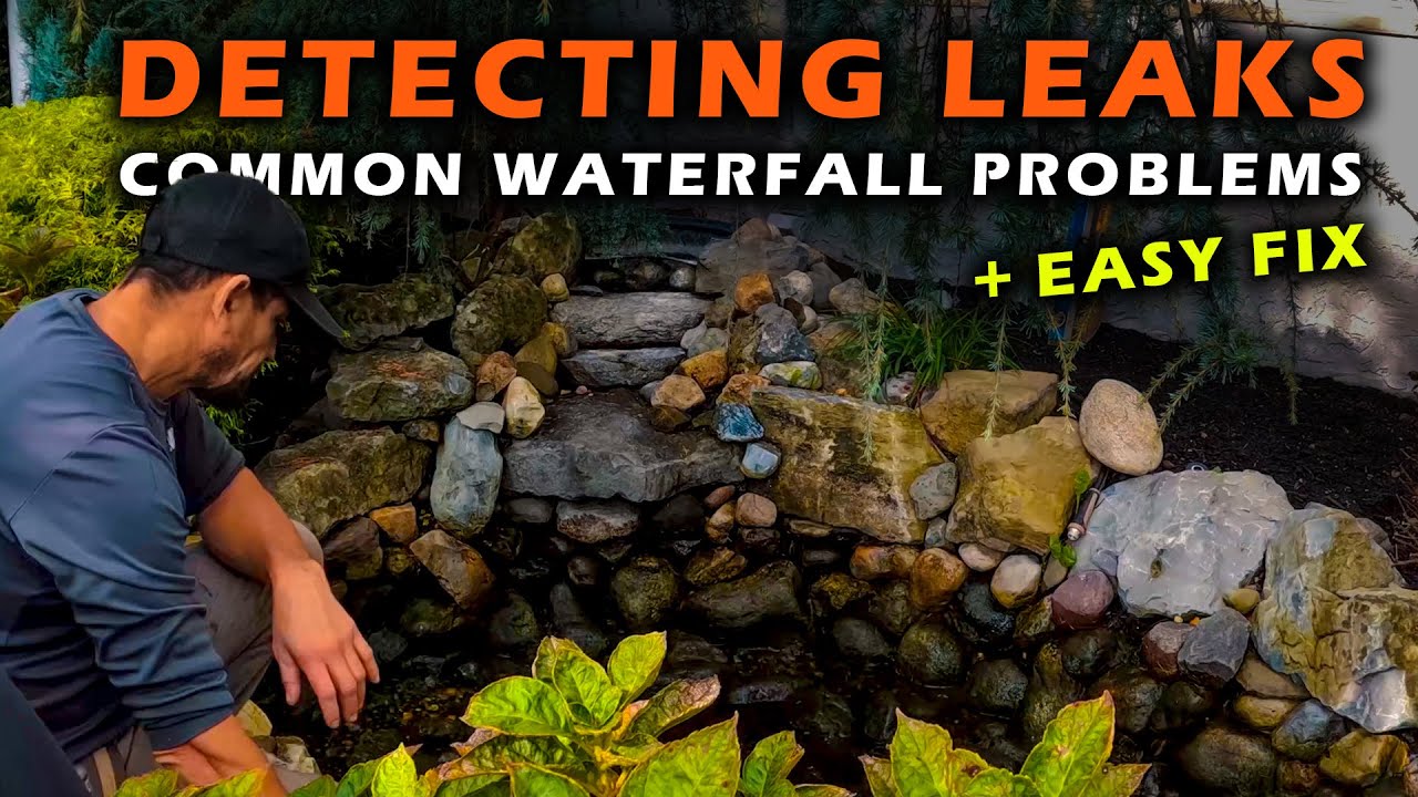 Easy How to Fix and Upgrade a Leaking Pond with Waterfall | New BioFalls