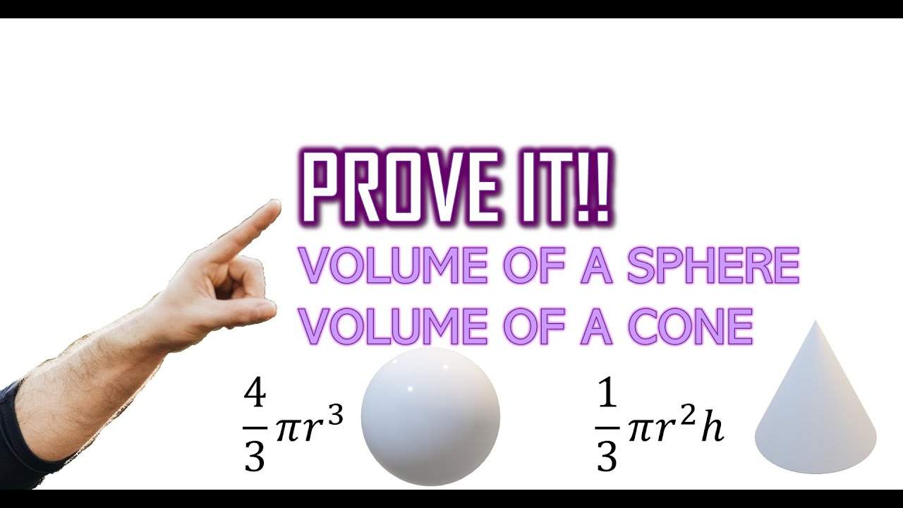 Volumes of Spheres & Cones: Prove It!