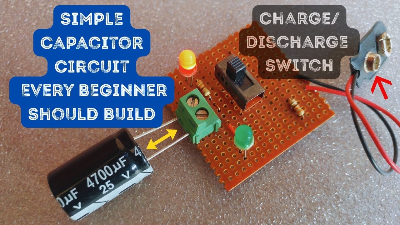How to make a capacitor charging and discharging circuit