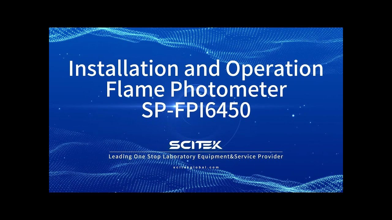 Flame Photometer Installation and Operation SP-FPI6450