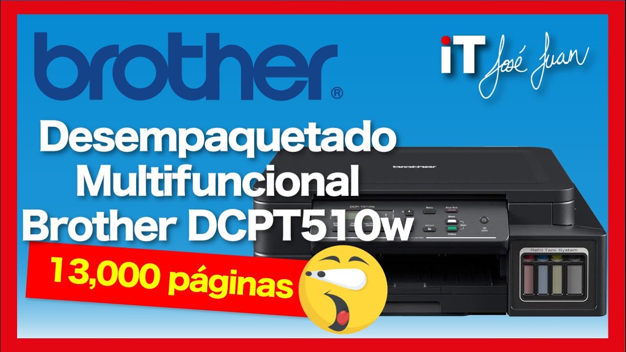👌 Brother DCP-T510w, 🖨 impresora multifuncional económica y de uso rudo 👊