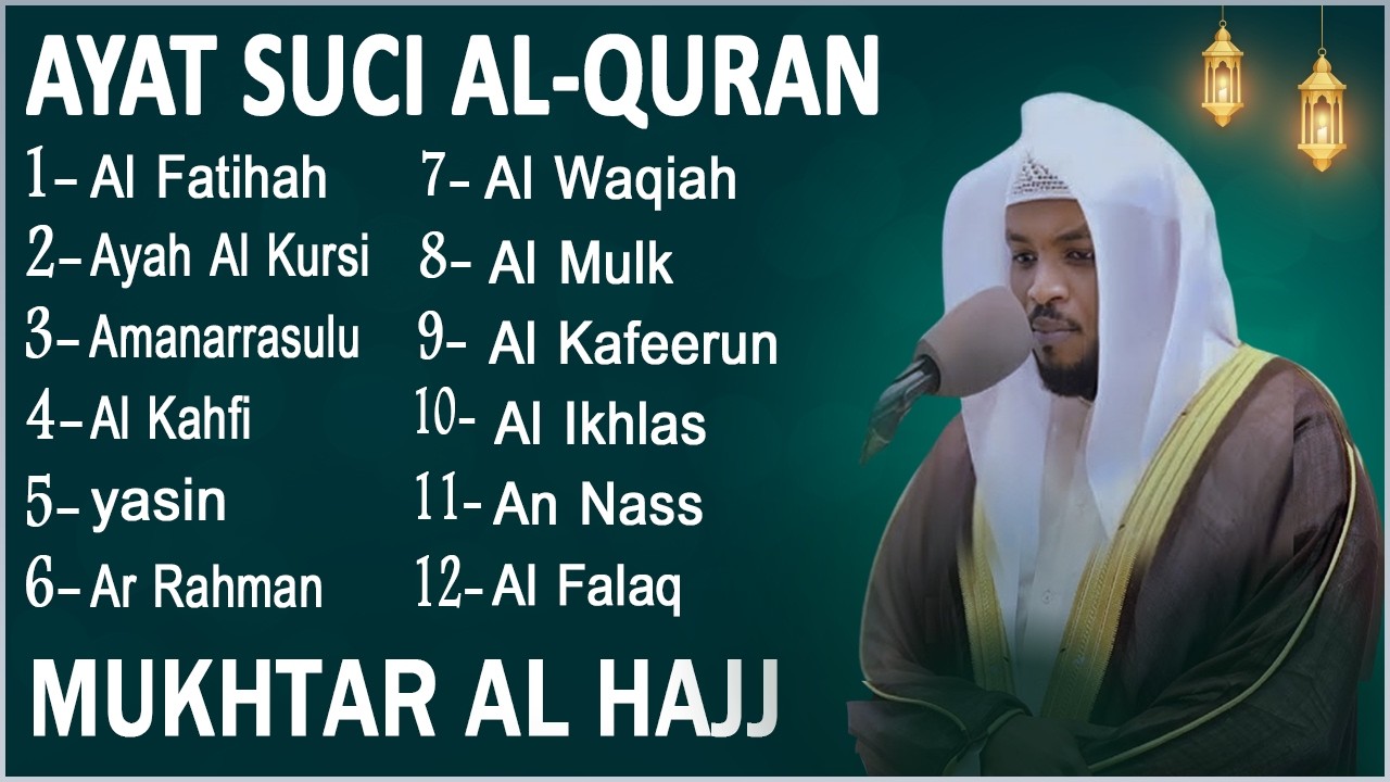 Alquran Dengan Suara Yang Sangat Indah Alfatiha, Alkahfi,Yasin,Alwaqia, Arrahman,Almulk Almoeathat