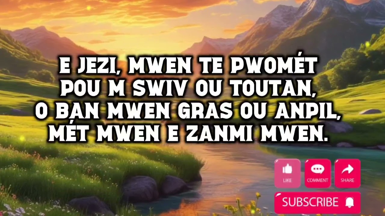 Louanges sur l&rsquo;Amour de Dieu &ndash; Chants de foi, esp&eacute;rance et consolation| CHANT D'ESP&Eacute;RANCE CR&Eacute;OLE 🎶 