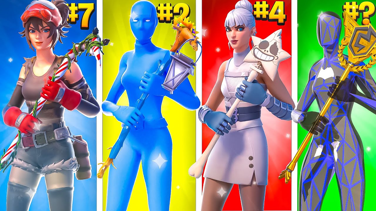 Les 20 COMBOS de SKINS les PLUS TRYHARD sur Fortnite