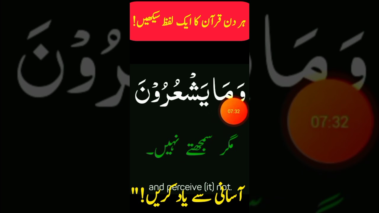 Daily Arabic vocabulary understand Quran#learnarabicinurdu #learnquranicarabic #english