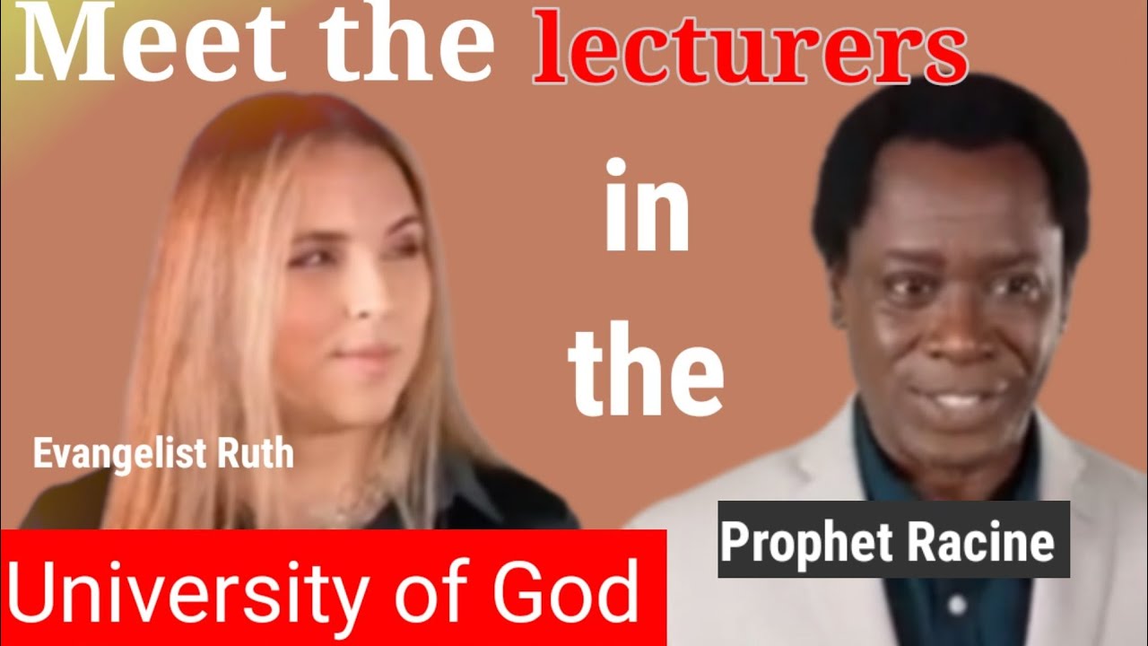 Prophet Racine  & Ruth  Bousso; Meet the New Lecturers in the University Of God