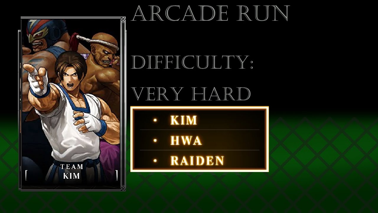 King of Fighters 13 Arcade Run: Difficulty: Very Hard, Team Kim