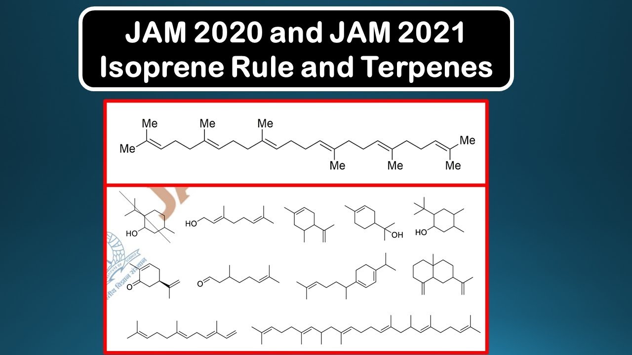 Правило изопрена и терпены | Химия JAM 2020 и JAM 2021