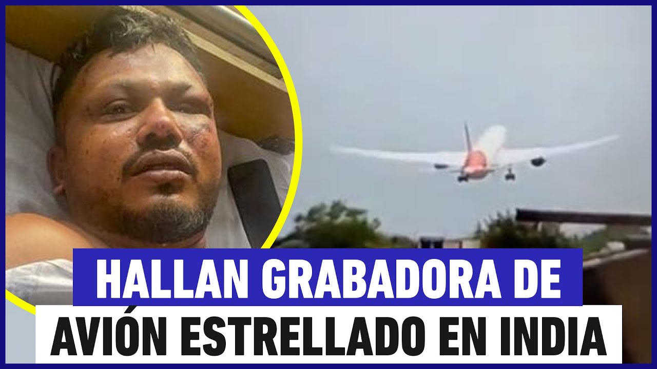 Hallan grabaciones al interior de avión estrellado en la India