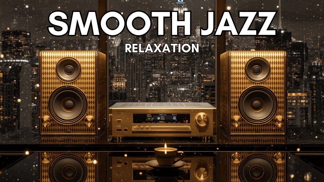 Moonlight Skyline Café Jazz 🌙🌃 Smooth Soul R&B for Work Focus and Relaxation