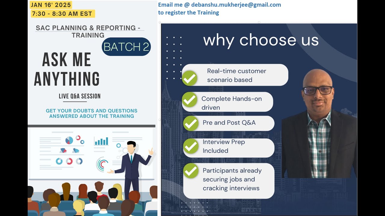 SAC Planning & Reporting - Training - Batch 02 - Ask Me Anything
