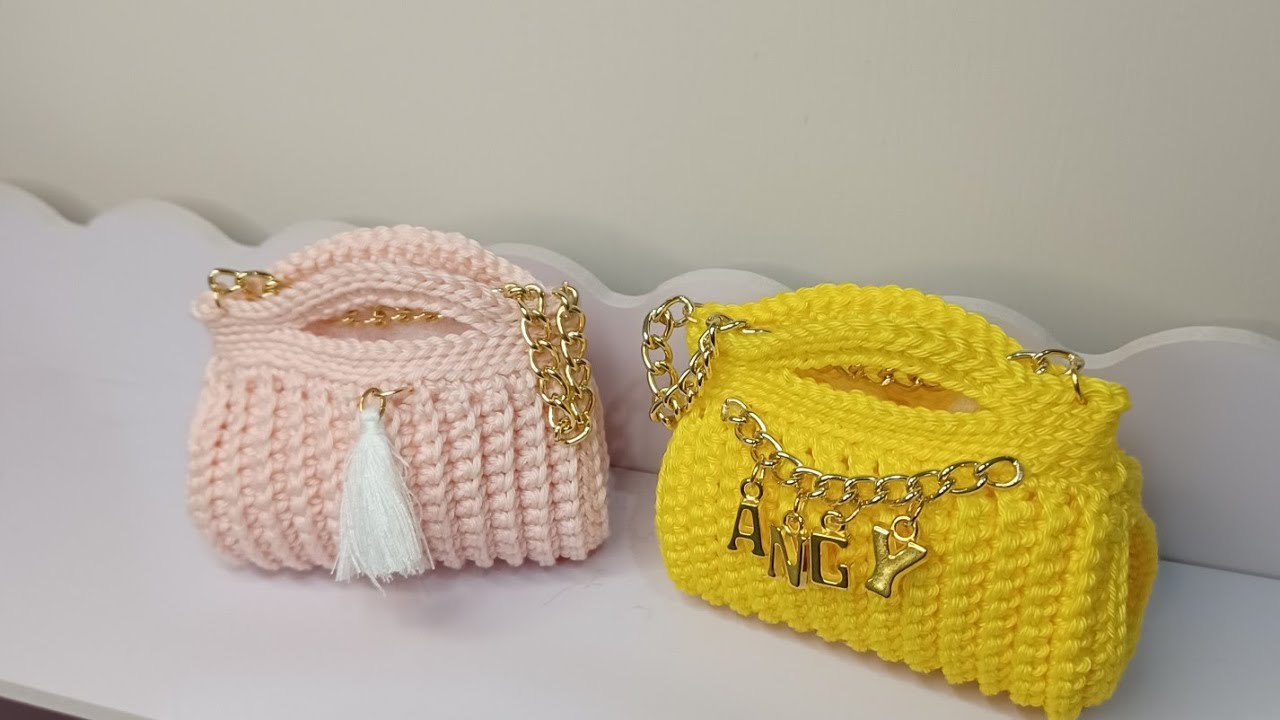 TUTORIAL : MINI BAG LUMÉ ALL'UNCINETTO 