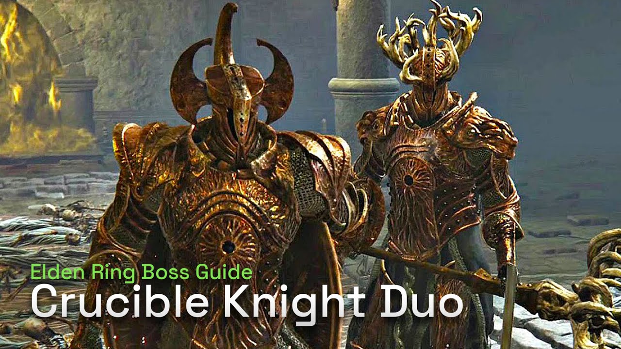 How To Defeat Crucible Knight Duo (Ordovis) - Elden Ring Boss Gameplay Guide