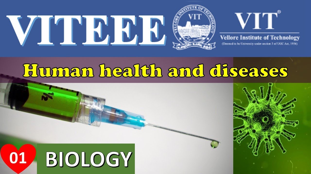 VITEEE | BIOLOGY | Human Health and Diseases | Questions with solution | NEET BIOLOGY | Part 01