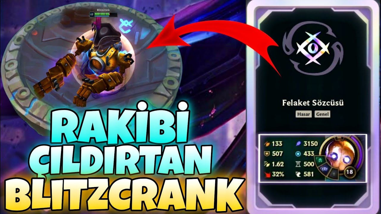 3150 AP + 500 YETENEK HIZI BLİTZCRANK - LOL ARENA MODU