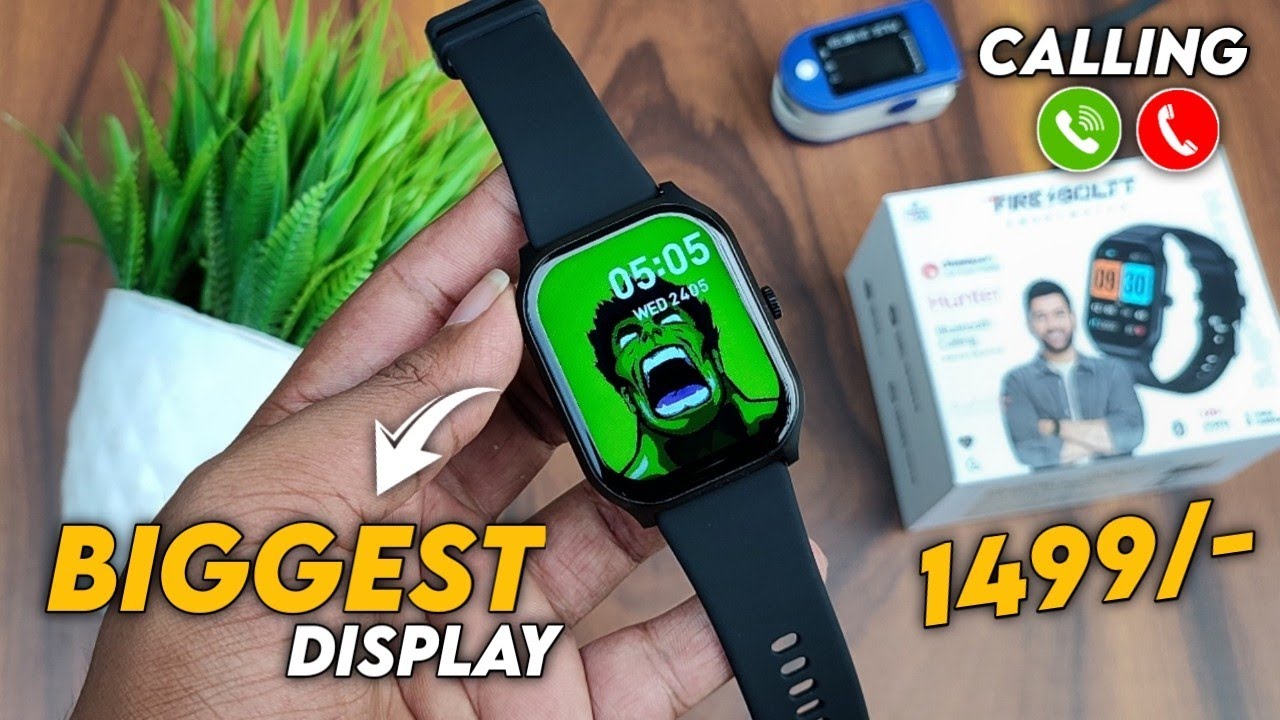 This Budget Smartwatch Has Biggest Display||Fire Boltt Hunter Detailed Review